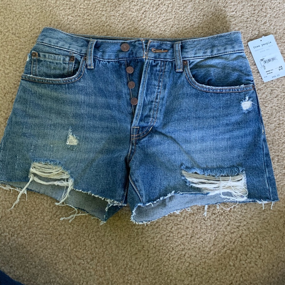 NWT Free People denim shorts size 27